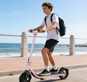 Trottinette électrique portable pour enfants avec double amortissement, contrôlée par application, étanche et sécurisée - Product Image 3