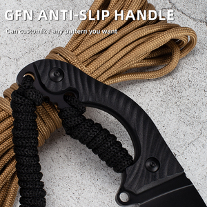 Cuchillo Multifuncional de Acero de Damasco Personalizado DIY OEM con Funda Kydex, Mango de Madera, Clip para Cinturón Portátil, para Camping, 1 Año de Garantía - Product Image 4
