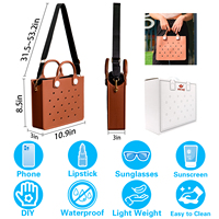 Vente en gros Nouveau Sac à main EVA imperméable de marque Sacs fourre-tout Diy Sac fourre-tout coloré avec bandoulière pour femmes en vrac
