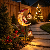 Lampes solaires de Noël pour pelouse, IP54, extérieur, blanc chaud, lampe de paysage de Noël, jardin, cour, décoration de vacances