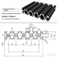 Profilé en aluminium extrudé industriel standard européen 20100 T Slot pour machines CNC et cadres d'automatisation robustes
