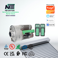 Motor Central Moderno NB MOTOR Reroad 110V 220V 2 Cilindros 360N/420N con Sistema Remoto para Puertas Enrollables de Hotel y Garaje