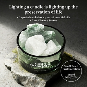 Juego de Regalo de Aromaterapia con Cristales Naturales de Lujo, Sin Sulfatos, Sin Alcohol, Ecológico, en Cilindro de Vidrio, Aroma Fresco y Duradero - Product Image 6