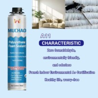 Adhésif en mousse de polyuréthane MU CHAO A19 750 ml Monocomposant pour l'installation de portes et fenêtres et la construction