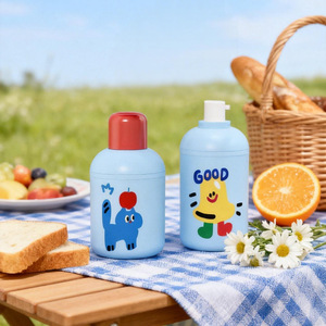 Nouveauté : Emballage mignon pour soins de la peau pour enfants, flacon de lotion, flacon de gel douche, pot de crème pour le visage, conteneur à fond rond et couvercle rond - Product Image 5