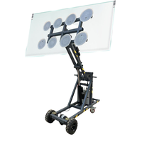 Chariot de levage électrique pour verre avec ventouse, design portable, capacité 300kg 500kg 800kg