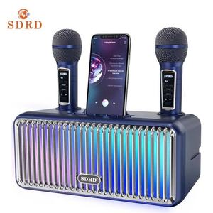 SD319PRO Sans fil <span class=keywords><strong>pour</strong></span> haut-parleur 5.0 LED RVB Téléphone portable <span class=keywords><strong>TV</strong></span> Portable Bureau <span class=keywords><strong>Karaoké</strong></span> Double microphone <span class=keywords><strong>Appareil</strong></span> tout-en-un - Product Image 2