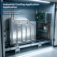 Plaque froide en aluminium économique avec dimensionnement de tubes en cuivre optimisé pour les projets soucieux de leur budget