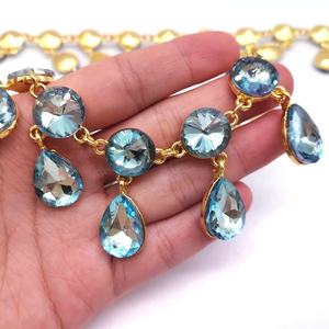 Luxueux goutte strass frange chaîne <span class=keywords><strong>cristal</strong></span> strass gland coupe pour Performance robe carnaval Costumes décoration - Product Image 2