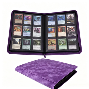 OEM Premium Suede 9 Pocket Card <b>Binder</b> zippered card <b>binder</b> <b>yugioh</b> <b>binder</b> slab <b>binder</b> pokemond zipper <b>binder</b> - Product Image 1