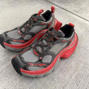 Chaussures de sport décontractées unisexes, chaussures à lacets pour hommes, chaussures augmentant la taille, design en maille respirant confortable, style parisien - Product Image 1