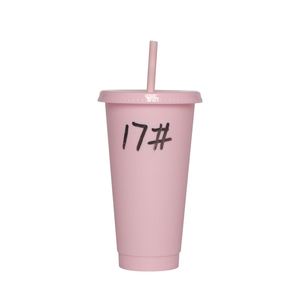 16 24Oz Pp Disposable Cup With Lid Juice Drink Custom <b>Boba</b> <b>Bubble</b> Milk Tea Plastic Cups - Product Image 2