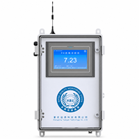 Contrôleur de pH mural 0-14pH, analyseur en ligne avec capteur à immersion et débit continu 4-20mA RS485 pour station d'épuration des eaux usées