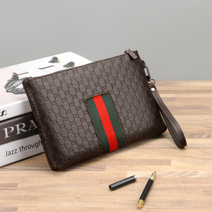 Borsa a Mano da <span class=keywords><strong>Uomo</strong></span> per Affari, Portafoglio a Busta di Grande Capacità, Leggero, con Cinturino da Polso e Rivestimento Impermeabile <span class=keywords><strong>in</strong></span> PU - Product Image 3