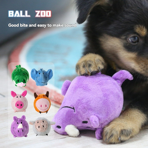 Jouet en peluche pour chien avec vessie en caoutchouc, mignon, zoo, 6 sons et sans danger pour les dents, jouets pour animaux de compagnie de différentes tailles - Product Image 1