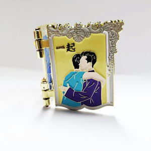 Pin de solapa de metal de alta calidad, insignia de bisagra ajustable, esmalte suave, <span class=keywords><strong>2023</strong></span> - Product Image 3