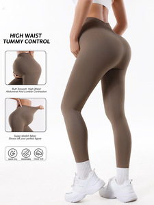 Leggings de maternité sans couture avec poches, taille haute, effet push-up, <span class=keywords><strong>pour</strong></span> la grossesse et le post-partum, vêtements de yoga - Product Image 1