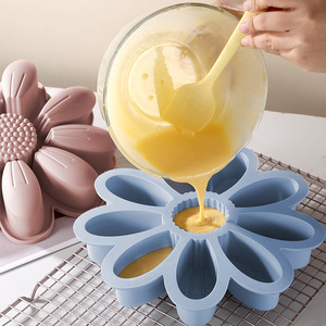 แม่พิมพ์ซิลิโคนทนความร้อนสูงรูปดอกทานตะวันขนาด 9 นิ้ว เป็นมิตรกับสิ่งแวดล้อม ไม่ติดกระทะ แม่พิมพ์<span class=keywords><strong>เค้ก</strong></span>ซิลิโคน - Product Image 2