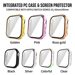 Funda Protectora al por Mayor para Apple Watch Serie 10 42mm 46mm, Protector de Pantalla de PC con Cristal Templado Resistente a Arañazos - Product Image 2