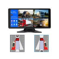 Bsd 360 Car Cameramp5 Tv Monitor 4k 2k Dashcam Système de vue arrière Écran tactile 10.36 pouces Caméra arrière de voiture universelle Étanche QWSX