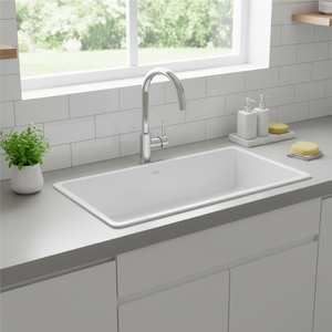 [BAEKJO] Évier en émail 860 blanc, design minimaliste, rehausse la valeur intérieure et donne un aspect propre à la cuisine - Product Image 3