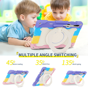 Custodie per Tablet di vendita calda per Samsung Galaxy <span class=keywords><strong>Tab</strong></span> <span class=keywords><strong>S8</strong></span> S9 <span class=keywords><strong>Ultra</strong></span> Multicolor a misura di bambino custodie protettive per Tablet durevoli - Product Image 2