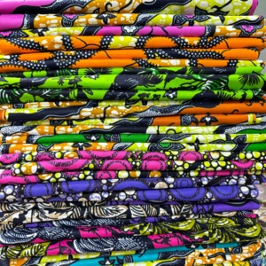 Nouveautés Tissu imprimé wax africain 100% coton fabriqué au Nigeria Tissu imprimé wax africain Vêtements africains Tissu Pagne Capulana - Product Image 4