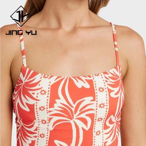 Bikinis et vêtements de plage rétro d'été à col carré et motif floral, séchage rapide, maillots de bain grande taille personnalisés de haute qualité - Product Image 5