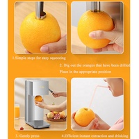 Extracteur de jus d'orange électrique 10W Mélangeur de jus frais en acier inoxydable