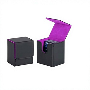 Boîte de rangement pour cartes FX 100+ en cuir PU, étui et organisateur pour Pokémon, Yu-Gi-Oh, MTG, TCG et cartes à jouer - Product Image 1