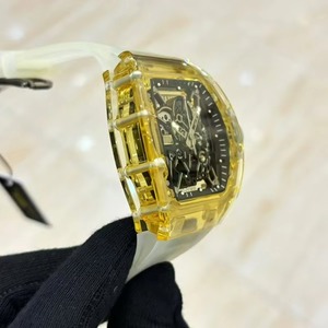 Reloj Mecánico Automático de Lujo con Caja de Zafiro Amarillo, Diseño de Esqueleto, Reserva de Energía, Resistente al Agua 50 Bar - Product Image 3