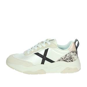 Zapatillas Deportivas Munich Donna 8770170 Panna Blancas con Estampado de Serpiente, Zapatos de Moda para Mujer - Product Image 1