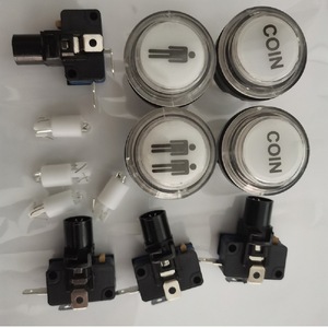 32mm Round Transparent <b>Game</b> Console Button With Backlit Man Symbol For Arcade <b>Machine</b> Accessories - Product Image 3