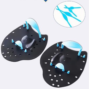 Palmes de natation en plastique durables, équipement d'entraînement pour la pratique de la natation, équipement sportif toutes saisons - Product Image 1