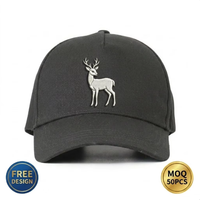 Casquettes de camionneur personnalisées en gros avec logo, motif animalier sportif, 5 panneaux, en sergé et maille respirante, imperméables, brodées, avec patchs