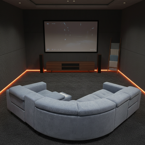 Sofá Modular Seccional Reclinable Eléctrico Gris Personalizado, Juego de <span class=keywords><strong>Sofás</strong></span> de <span class=keywords><strong>4</strong></span> y 5 <span class=keywords><strong>Plazas</strong></span> con Portavasos, Almacenamiento y Reposacabezas Ajustable - Product Image 3