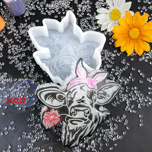 Moule en silicone pour résine fait main, style DIY, ornements décoratifs et outils pour gâteaux, pour la fabrication de résine, moule en plâtre - Product Image 5