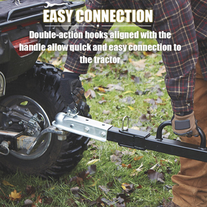 Remorque à benne basculante RCM <span class=keywords><strong>ATV</strong></span> UTV, remorque de jardin robuste de 1600 lb, remorque à benne basculante à tirer derrière - Product Image 4