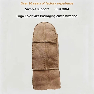 <span class=keywords><strong>Gants</strong></span> en peau de mouton double face confortables pour femmes, parfaits pour l'extérieur, idéaux pour l'hiver - Product Image 4