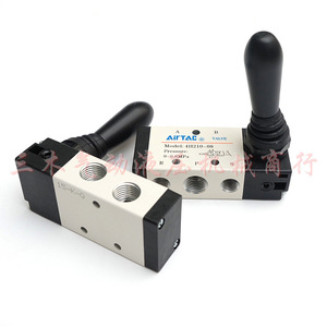วาล์วควบคุมแบบแมนนวล Airtac รุ่น 4H210 08 แบบ 2 ตำแหน่ง 5 ทาง สวิตช์วาล์วแบบกลไก - Product Image 3