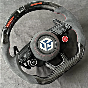 Volante de Fibra de Carbono Completo con LED para Audi A3 A4 B9 A5 RS3 RS4 RS5 <span class=keywords><strong>S3</strong></span> S4 S5 S6 S7 A1 A7 A8 B9 B8.5 B8 A6 R8 TT RS6 Q5 - Product Image 2