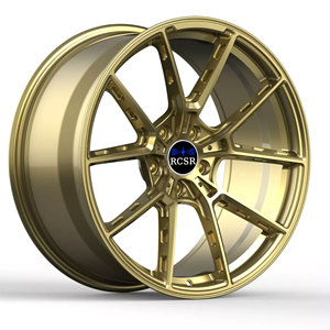 RCSR Jantes forgées en or foncé pour Porsche 911, <span class=keywords><strong>Aston</strong></span> <span class=keywords><strong>Martin</strong></span>, Bugatti Lightweight PCD 5x120, 5x130, 5x114.3 5*112 - Product Image 6