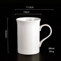 Tasses en céramique et porcelaine faites à la main en gros, logo personnalisé imprimé, cadeau personnalisé, blanc, café, 15 oz, passe au lave-vaisselle et au micro-ondes TY
