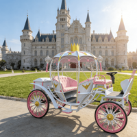 Nouvelle Arrivée Professionnelle : Carrosse Électrique Royal à Quatre Roues en Caoutchouc pour Mariages et Événements Festifs