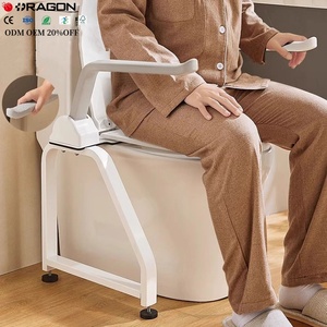 Assist Aid Flip up Heavy Duty Accoudoir Cadre Installation Facile Pliable Handicapé Toilette Grab Rail Personnes Âgées Handicapées Toilette Rails - Product Image 5