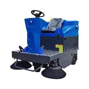 CleanHorse 2023 Best price high efficiency electric ride on vacuum parking lot dust cleaner road sweepers