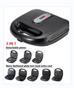 Eshine 3 trong 1 hoặc 5 trong 1 toàn bộ Bộ nhà máy trực tiếp vận chuyển có thể thay đổi tam giác Nướng <span class=keywords><strong>Waffle</strong></span> tấm ăn sáng <span class=keywords><strong>Maker</strong></span> - Product Image 2