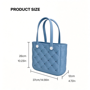 2025 Custom Summer <b>Large</b> EVA <b>Tote</b> <b>Bag</b> Beach Waterproof Women Clutches Handbag with Shoulder Strap <b>for</b> Outdoor & <b>Travel</b> - Product Image 2