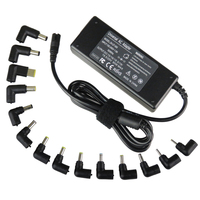 Cargador universal para portátil CE FCC ROHS 90W con 8 ~ 12 puntas función PD protección OTP y OVP para portátil HP/DELL/ASUS/ACER/Samsung
