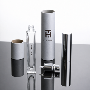 Flacons de parfum vides en verre rectangulaires longs avec logo personnalisé 10 ml, 20 ml, 30 ml, avec emballage boîte, à vendre. - Product Image 6